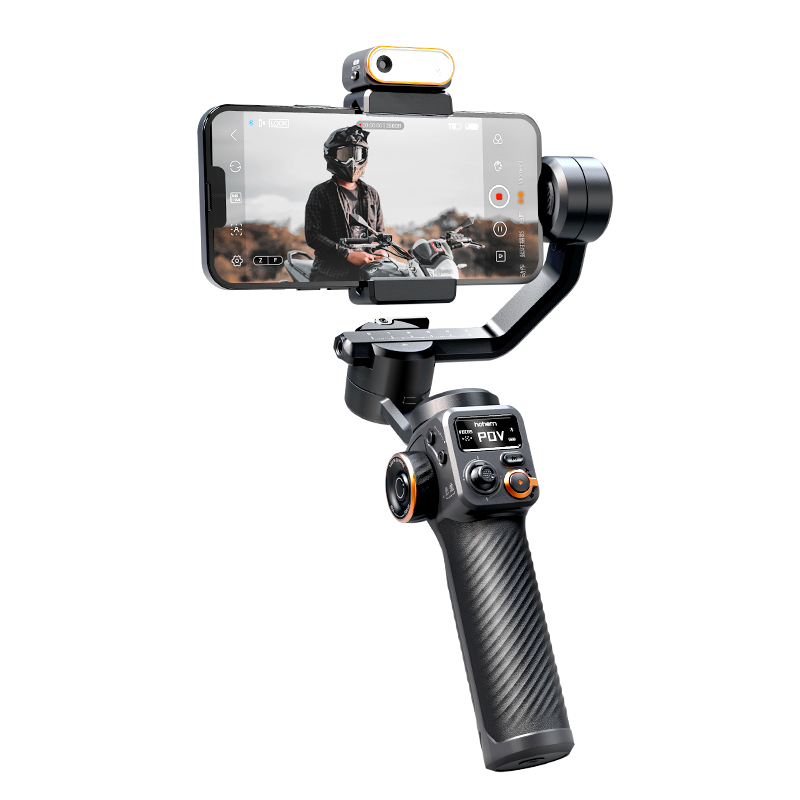 【大承重稳定】M6手机稳定器云台防抖手持自拍神器360度旋转直播vlog拍摄支架三轴拍视频AI人脸跟拍抖音神器