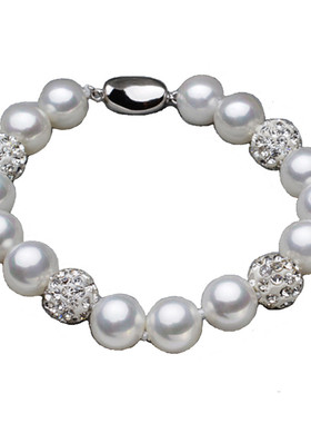 轻奢花式贝珠女极简风高级感手链