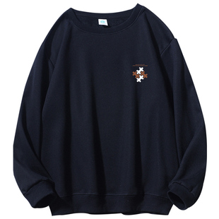 2025年龙年本命年酒红色卫衣男女装加绒保暖圆领宽松套头长袖上衣