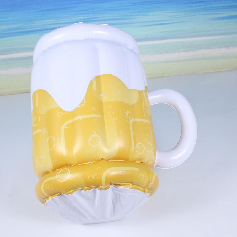 跨境现货充气啤酒冰桶加厚水上PVC玩具广告冰热销水上筒新品玩具