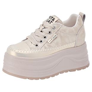 星期六厚底内增高女鞋2026新款春夏小个子百搭休闲鞋耐磨运动板鞋