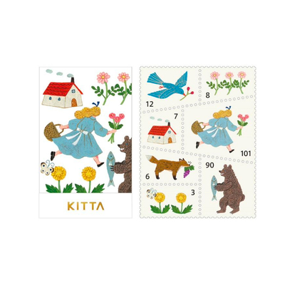 日本KING JIM 锦宫便携贴纸胶带KITTA邮票风手账diy装饰画高颜值