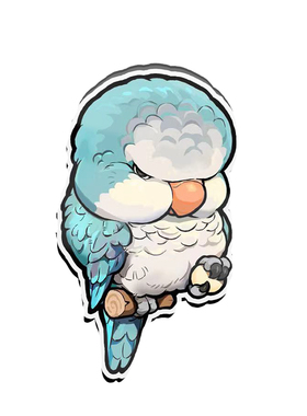 原创冰箱装饰鹦鹉玄凤和尚周边