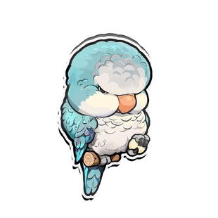 原创冰箱贴玄凤和尚鹦鹉周边SuperRep瑞兽系列立体磁吸贴冰箱装饰