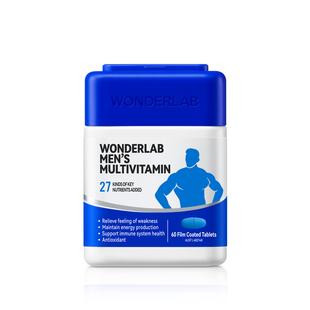 WonderLab男士复合维生素多维复合维生素B族补硒锌片南非醉茄男性