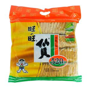 旺旺仙贝雪饼大袋520g儿童零食大礼包年货旺仔饼干休闲小吃食品