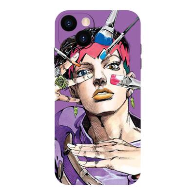 岸边露伴JOJO的奇妙冒险手机壳适用iPhone14全包13硅胶12玻璃11苹果15Pro动漫二次元Max华为OPPO小米VIVO荣耀