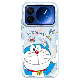 哆啦A梦适用小米17手机壳新款17proMax液态硅胶15ultra全包镜头系列14pro保护套13标准版12高级感xiaomi外壳