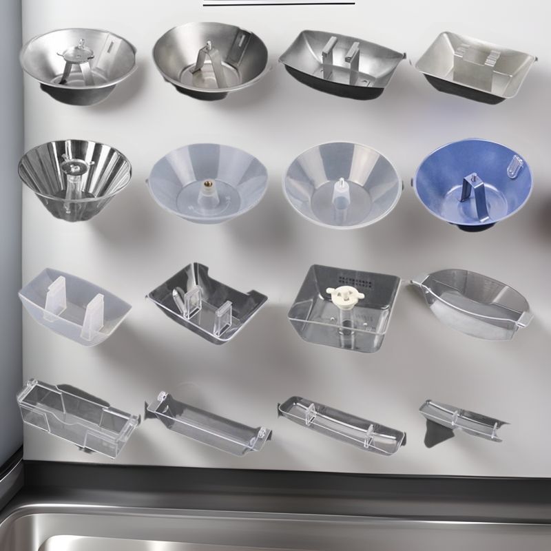 抽油烟机接油盒配件大全长方形圆形油杯卡扣欧式老式漏油槽排风