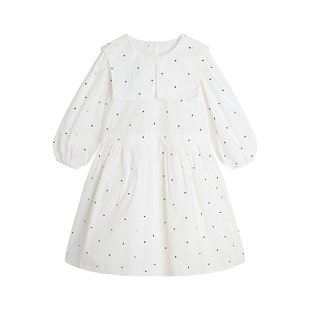 布丁哈鲁童装春装女童洋气裙子2026春夏季新款儿童百搭纯棉连衣裙