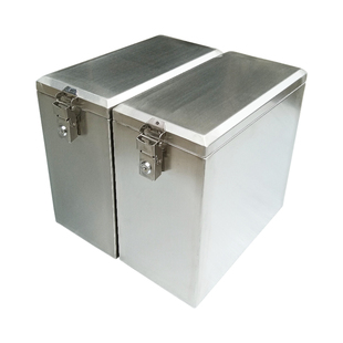 不锈钢边箱摩托车尾箱电动车后备箱防水加厚挂箱保险杠工具箱定做