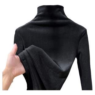 高领金丝绒打底衫女2025新款秋冬加厚保暖洋气内搭T恤加绒小衫女