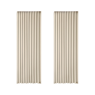 奶油丝绒雪尼尔全遮光窗帘窗纱客厅卧室阳台飘窗落地窗轻奢抹茶色