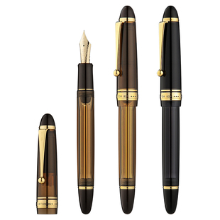 【顺丰包邮】百乐官方旗舰店Pilot日本CUSTOM贵客823钢笔套装KKE3MRPB负压式上墨14K金笔尖树脂笔杆商务高档