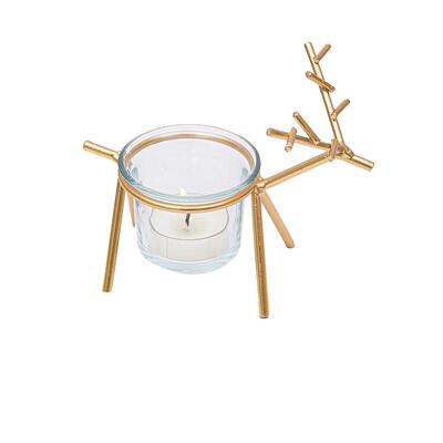 时光北欧风轻奢金属家居酒柜蜡烛