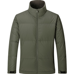 七匹狼短款羽绒服男士2026新款秋冬季加厚棉服中年立领外套男装潮