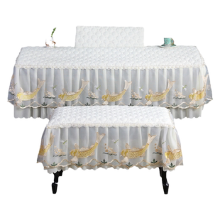 蕾丝电钢琴罩88键防尘罩电子琴罩电钢琴套盖布定制双排键琴罩简约