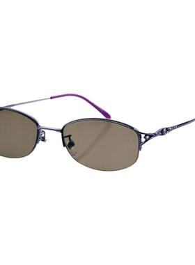 水晶石头太阳镜女士气质时尚中老年妈妈遮阳墨镜合成天然石头眼睛