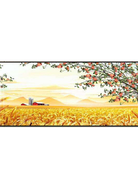 五谷丰登挂画背景墙装饰画客厅画
