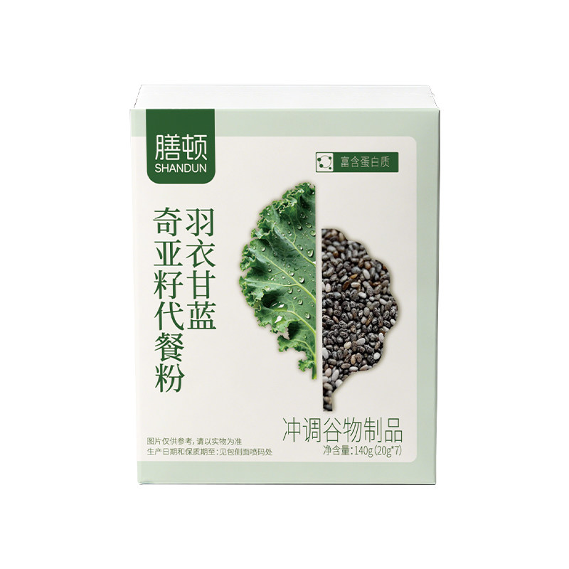 膳顿羽衣甘蓝奇亚籽高蛋白代餐粉