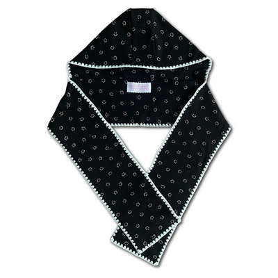 韩国minjiena围脖连帽笑脸围巾帽子一体女秋冬季可爱保暖百搭韩版