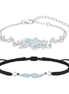 VIVIWELL山茶花事夜光森系手链