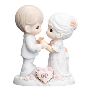 盒装Precious Moments银婚之约 水滴娃娃陶瓷结婚周年纪念礼品