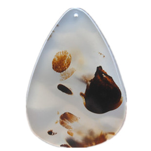 天然画面马达加斯加海洋玉髓水草玛瑙水晶挂件吊坠手玩包邮挂绳5