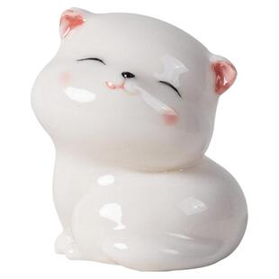 创意陶瓷小猫咪摆件迷你小动物可爱家居桌面装饰品盆景花盆小配件