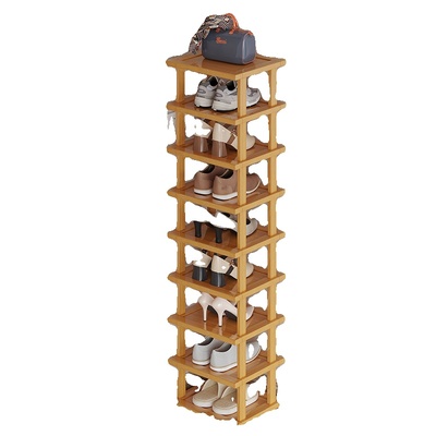 转角鞋架小窄门口不占空间简易多层鞋子收纳架楠木置物架宿舍玄关