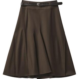 播商场同款气质半身裙女夏季垂坠感学院风高腰裙子BDR3BD1829