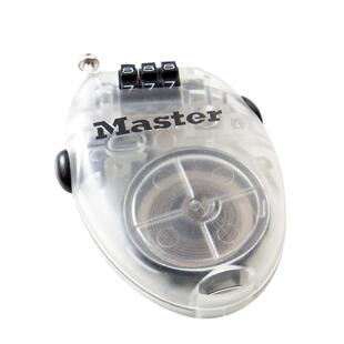 Master Lock玛斯特钢丝绳密码锁钢缆绳锁可调行李箱包挂锁4603D