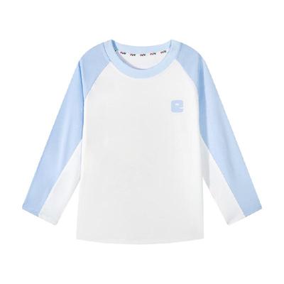 euv简约儿童全棉长袖T恤