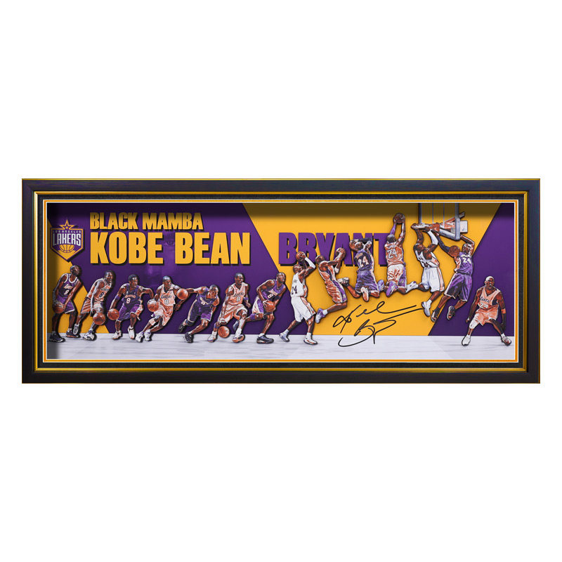 kobe科比黑曼巴立体装饰挂画