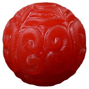 天然南红玛瑙散珠回纹圆珠雕刻单珠多宝手串配珠DIY配饰菩提顶珠