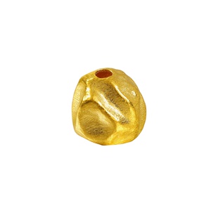 老克勒古法黄金不规则金珠隔珠足金999小配件手串DIY配饰送礼女款