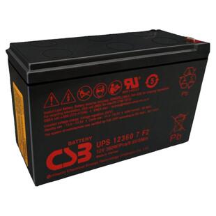 CSB蓄电池UPS123607F2铅酸免维护电梯消防UPS电源主机内置12V360W