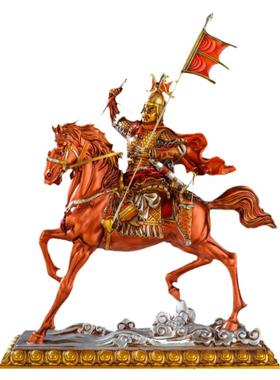 格萨尔王佛像彩绘家用供奉护法佛像藏传密宗家用车载平安摆件5寸