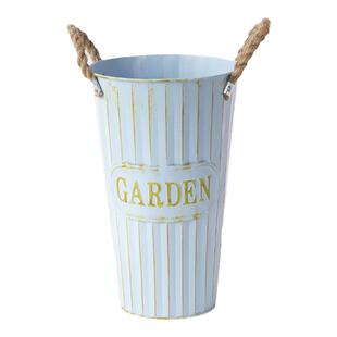 创意铁皮桶复古鲜花醒花桶家用深水桶花筒铁桶花店装饰落地大花瓶