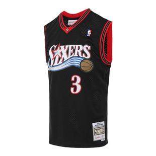 76人艾佛森00-01赛季NBA官方MN复刻3号球衣SW球迷版