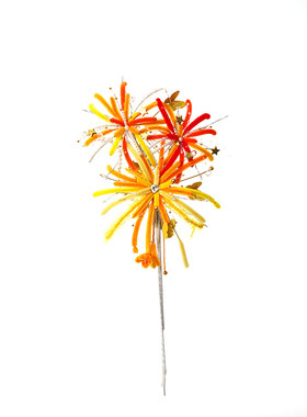 炫彩烟花灯儿童新年玩具扭扭棒手工diy材料包春节装饰新年花灯
