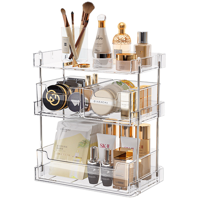 化妆品收纳置物架多层抽屉大容量