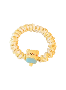 可爱小熊小肠发圈女高级感