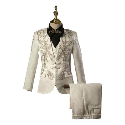 男童礼服套装中国风儿童西装走秀