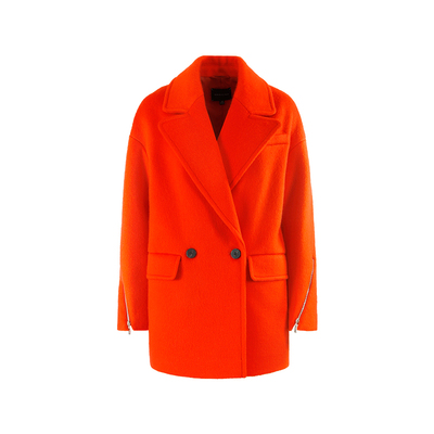 maryling玛俪琳冬季拉链毛呢大衣