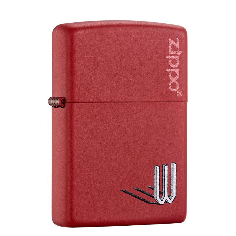 芝宝Zippo情侣打火机哑漆红刻字