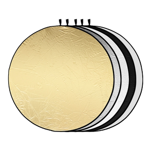 Godox神牛60/80/110CM二合一五合一迷你便携反光板人像拍照补光椭圆形直播摄影柔光板小型打光板折叠双面