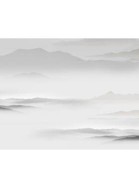 水墨风中式壁布【全国上门安装】