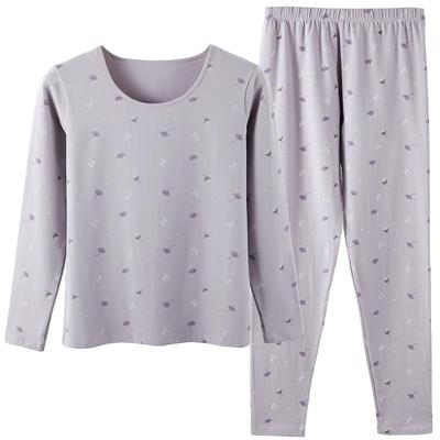 恒源祥秋衣秋裤纯棉少女修身薄款