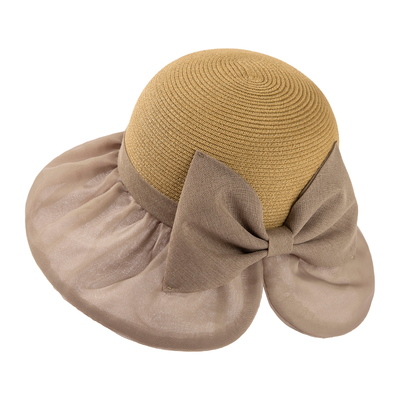 siggi蝴蝶结大檐防晒草帽